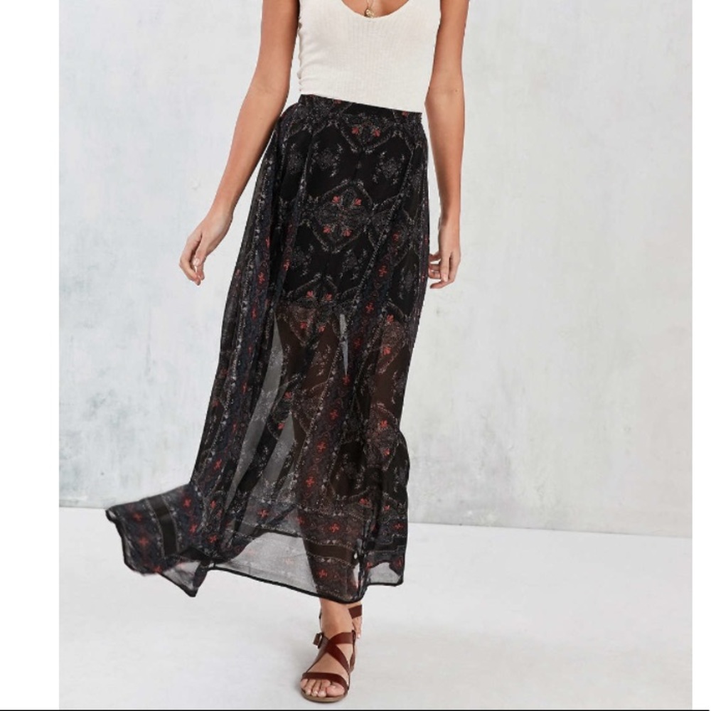 Black maxi skirt from Urban Outfitters